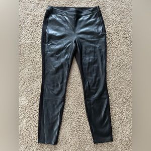 White House / Black Market Leather Jeggings